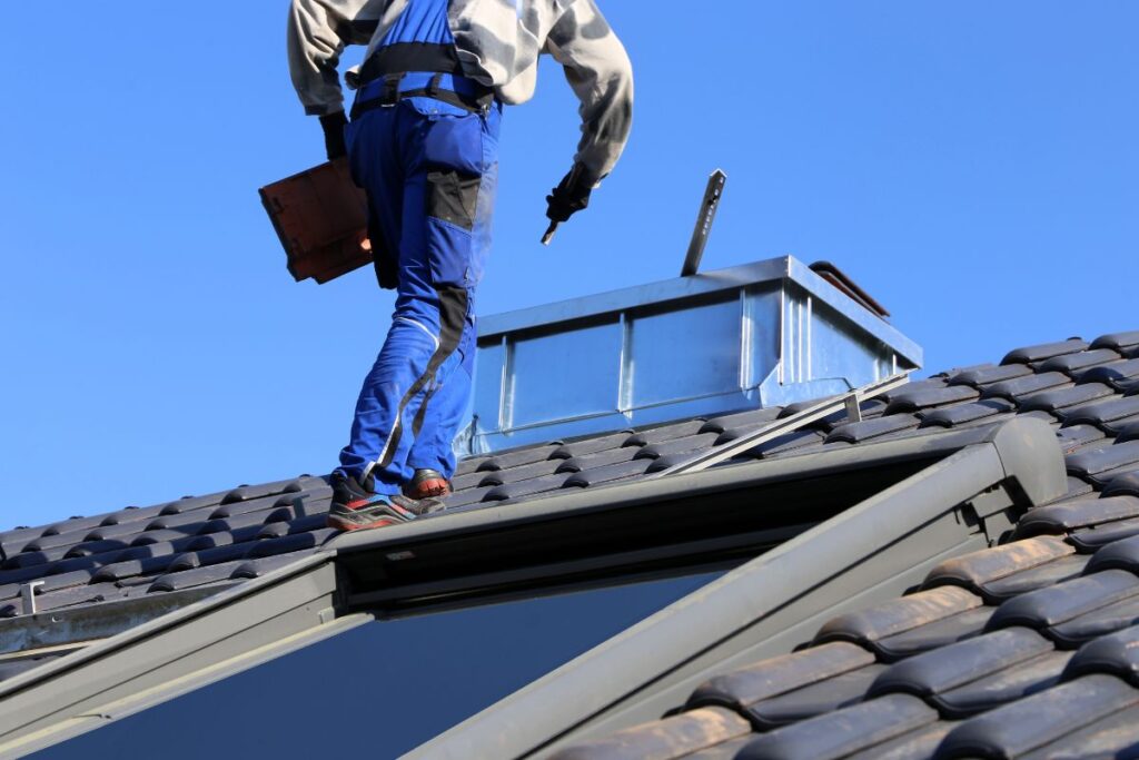 full day of painting roof